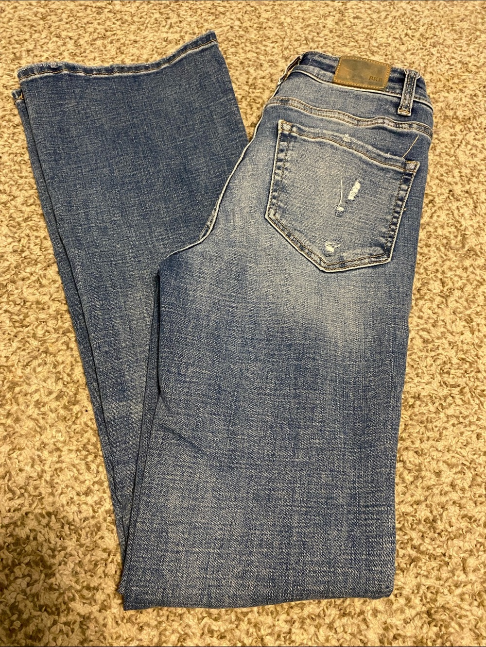 BKE Women's Flare Jeans - Light Blue Wash